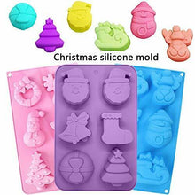 Carica l'immagine nel visualizzatore di Gallery, Christmas stampini in silicone BESTZY 3PCS sapone Silicone stampo per...