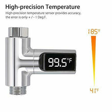 Carica l'immagine nel visualizzatore di Gallery, LED Digital Shower Celsius Temperatura Display Termometro per acqua Monitor...