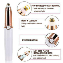 Carica l'immagine nel visualizzatore di Gallery, Epilatore Sopracciglia Donna, Eyebrow Trimmer, Flawless Indolore Brows...
