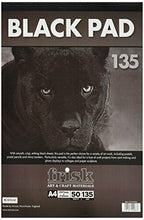 Carica l'immagine nel visualizzatore di Gallery, Frisk - Blocco di Carta Nera, Formato A4, da 135 g, 50 Fogli