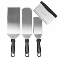 Carica l'immagine nel visualizzatore di Gallery, 4pc. Set di spatole in acciaio inossidabile | Utensili per tornitura e grill...