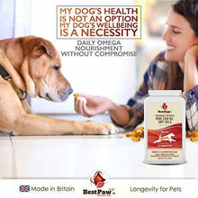 Carica l'immagine nel visualizzatore di Gallery, Best Paw Nutrition - Omega 3 Olio di Pesce per Cani 120 softgels 120