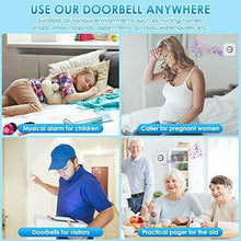 Carica l'immagine nel visualizzatore di Gallery, Campanello Senza Fili PHYSEN Wireless Doorbell IP55 Impermeabile,2...