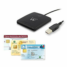 Carica l'immagine nel visualizzatore di Gallery,  Lettore e Scrittore di Smart Card Esterno USB per Smart Card/eID