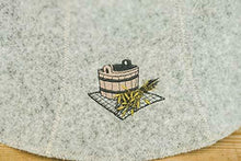 Carica l'immagine nel visualizzatore di Gallery, Ger3as Cappello da sauna in di lana con ricamo per uomo Vasca bagno