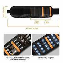 Carica l'immagine nel visualizzatore di Gallery, MUSCCCM Bracciale Magnetico,Polsiera Magnetica con 20 Forti Magneti per...