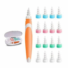 Carica l'immagine nel visualizzatore di Gallery, Pulitore per orecchie con spirale in silicone + 16 testine di ricambio lavabili
