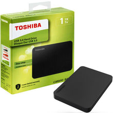 Carica l'immagine nel visualizzatore di Gallery, HARD DISK ESTERNO 2,5 USB 3.0 1TB 1000GB TOSHIBA CANVIO BASICS MODELLO 2018