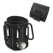 Carica l'immagine nel visualizzatore di Gallery, Braccialetto magnetico con 15 potenti magneti e tasche per contenere Nero