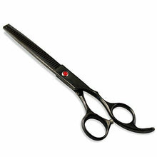 Carica l'immagine nel visualizzatore di Gallery, Aussel set di forbici e pettine per cane, 7 Black Thinning Scissor