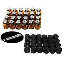 Carica l'immagine nel visualizzatore di Gallery, Yizhao Essential Oil 1ml Amber Sample Glass Bottle, Samll marrone