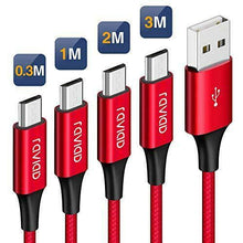 Carica l'immagine nel visualizzatore di Gallery, RAVIAD Cavo Micro USB [4 Pezzi:0.3m,1m,2m,3m] 0.3m 1m 2m 3m