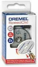 Carica l'immagine nel visualizzatore di Gallery, 2 x Dischi da taglio per mini drill Dremel SC406 38 mm, Perno multifunzione