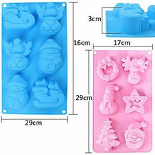 Carica l'immagine nel visualizzatore di Gallery, Christmas stampini in silicone BESTZY 3PCS sapone Silicone stampo per...