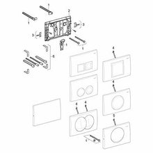 Carica l'immagine nel visualizzatore di Gallery, Geberit 115135111 Piastra di azionamento per cassette risciacquo ad...
