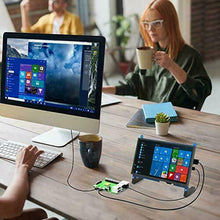 Carica l'immagine nel visualizzatore di Gallery, Monitor touchscreen portatile da 7 pollici per Raspberry Pi 4, display...