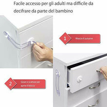 Carica l'immagine nel visualizzatore di Gallery, Bambino Chiusure di Sicurezza Cinghia Serrature per Armadietto,...