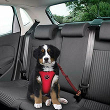 Carica l'immagine nel visualizzatore di Gallery, SlowTon Set di Cinture Sicurezza per Cani, S, Pettorina e cintura (rosso)