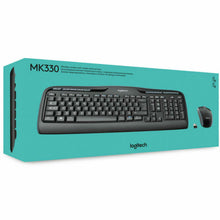 Carica l'immagine nel visualizzatore di Gallery, Tastiera e Mouse LOGITECH Wireless Combo MK330, Tasti multimediali dedicati Nero
