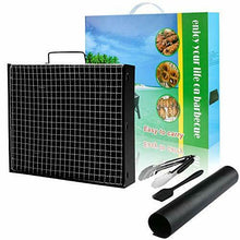 Carica l'immagine nel visualizzatore di Gallery, Gifort Barbecue Carbone Portatile, Portatile (S-Nero)