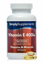 Carica l'immagine nel visualizzatore di Gallery, Vitamina E 400 UI - 240 capsule - 8 mesi di trattamento - SimplySupplements