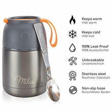 Carica l'immagine nel visualizzatore di Gallery, Thermos per Alimenti I 450ml / 650ml I Contenitore Termico di Acciaio