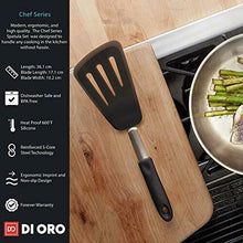 Carica l'immagine nel visualizzatore di Gallery, di Oro - Serie Chef - Set spatole in Silicone e Acciaio 3 Pezzi