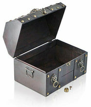 Carica l'immagine nel visualizzatore di Gallery, Scrigno del Tesoro con Lucchetto Vintage Bauletto Stile Antico per Accessori