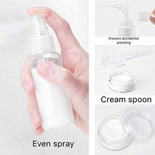 Carica l'immagine nel visualizzatore di Gallery, Set da viaggio con contenitori per cosmetici lozioni creme da 100 ml, 10 pezzi