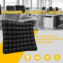 Carica l'immagine nel visualizzatore di Gallery, SUNFICON Cuscino Sedile Pneumatico Comfort Seduta Nero