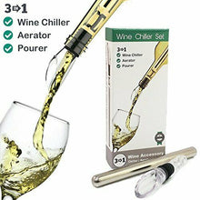 Carica l'immagine nel visualizzatore di Gallery, Aeratore per vino, beccuccio e Chiller – Set Asta di Raffreddamento in...